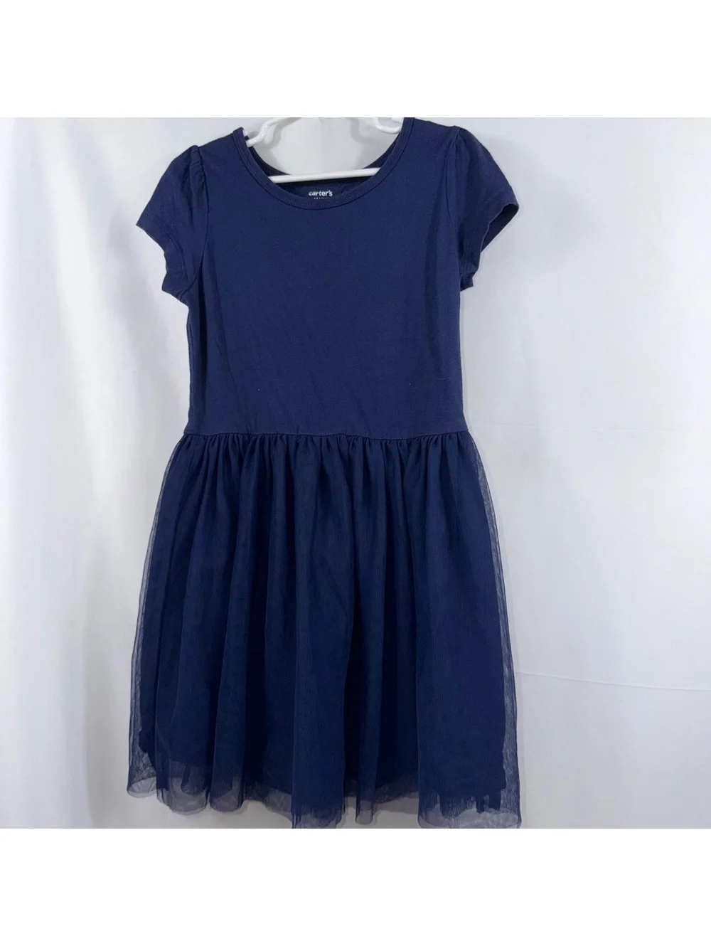 Carter’s Kid Girls Navy Tulle Dress Size 6/6X